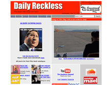 Tablet Screenshot of dailyreckless.co.uk